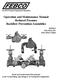 Operation and Maintenance Manual Reduced Pressure Backflow Prevention Assemblies