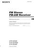 FM Stereo FM-AM Receiver