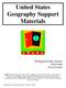 United States Geography Support Materials
