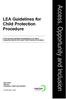 LEA Guidelines for Child Protection Procedure