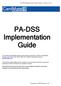 PA-DSS Implementation Guide