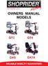 OWNERS MANUAL MODELS