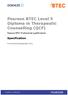 Pearson BTEC Level 5 Diploma in Therapeutic Counselling (QCF)