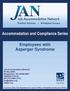 Accommodation and Compliance Series. Employees with Asperger Syndrome
