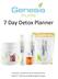 7 Day Detox Planner. This planner is intended to be used in conjunction with the. HealthTrim 7-Day Detox and Weight Management Program.
