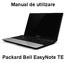 Manual de utilizare. Packard Bell EasyNote TE - 1