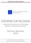 INTERNATIONAL BUSINESS PROGRAMS COURSE CATALOGUE. International Business and Technology Bachelor of Engineering (B.Eng.) Summer Semester 2016