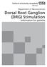 Department of Neurosciences Dorsal Root Ganglion (DRG) Stimulation Information for patients