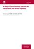 RR839. A study of current working practices for refrigeration field service engineers