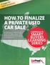 How to Finalize a Private Used Car Sale