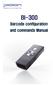 BI-300. Barcode configuration and commands Manual