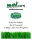 Easy-To-Follow Do-It-Yourself 4-Step Lawn Care Program