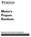 Master s Program Handbook