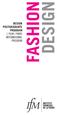 DESIGN POSTGRADUATE PROGRAM 1 YEAR / PARIS INTERNATIONAL PROGRAM FASHION DESIGN