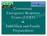 Community Emergency Response Teams (CERT) & Individual and Family Preparedness