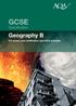GCSE. Specification. Geography B For exams and certification June 2014 onwards