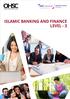 OHSC OXFORD HOME STUDY COLLEGE ISLAMIC BANKING AND FINANCE LEVEL - 3