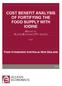 COST BENEFIT ANALYSIS OF FORTIFYING THE FOOD SUPPLY WITH IODINE