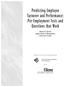Predicting Employee Turnover and Performance: Pre-Employment Tests and Questions that Work