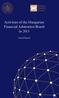 Activities of the Hungarian Financial Arbitration Board in 2013