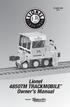 72-8447-250 2/11. Lionel 4850TM TRACKMOBILE Owner s Manual. featuring