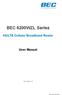 BEC 6200WZL Series 4G/LTE Cellular Broadband Router User Manual