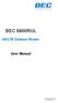 BEC 6800RUL 4G/LTE Outdoor Router User Manual