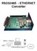 RS232/485 - ETHERNET Converter