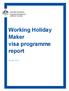 Working Holiday Maker visa programme report