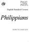 English Standard Version. Philippians. How to Have Joy