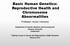 Basic Human Genetics: Reproductive Health and Chromosome Abnormalities