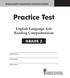 Massachusetts Comprehensive Assessment System Practice Test English Language Arts Reading Comprehension GRADE 3