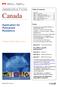 IMMIGRATION Canada. Application for Permanent Residence. Federal Skilled Worker Class. Table of Contents. Forms. Visa Office specific instructions*:
