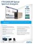 FTB-5240S/BP Optical Spectrum Analyzers