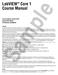 Sample. LabVIEW TM Core 1 Course Manual. Course Software Version 2010 August 2010 Edition Part Number 325290B-01
