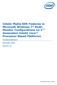 Intel Media SDK Features in Microsoft Windows 7* Multi- Monitor Configurations on 2 nd Generation Intel Core Processor-Based Platforms