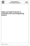 Safety and Health Protection in Connection with Gas Extinguishing Systems