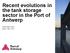 Recent evolutions in the tank storage sector in the Port of Antwerp. Rose-Marie Pype March 19th, 2013