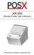 XR-500 [Receipt Printer User s Manual ]