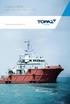Topaz Glory 59 M - 5150 BHP - FIFI 1 - AHTSV. Vessel Specifications