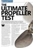 PROPELLER TEST. What s the difference between THE BOATS & EQUIPMENT GROUP GEAR TEST