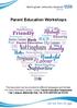 Parent Education Workshops