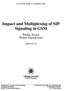 Impact and Multiplexing of SIP Signaling in GSM
