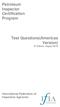 Test Questions(Americas Version) 6 th Edition, August 2010
