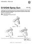 G15/G40 Spray Gun. Instructions - Parts List 3A0149E EN II 2 G