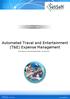 Automated Travel and Entertainment (T&E) Expense Management