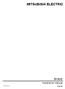 MITSUBISHI ELECTRIC E1032. Installation manual. English MA00816 2006-04