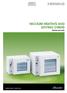 VACUUM HEATING AND DRYING OVENS Gentle and safe