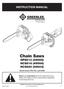 Chain Saws HPS513 (49565) HCS816 (49566) HCS820 (49603)