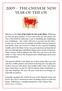 2009 - THE CHINESE NEW YEAR OF THE OX